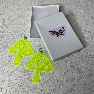 Marina Fini Green Mushroom Earrings